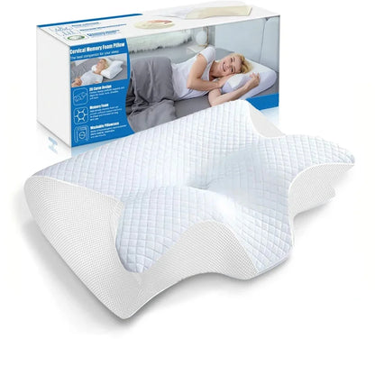 Butterfly Shaped Memory Foam Neck Pillow for Optimal Cervical Support and Comfort