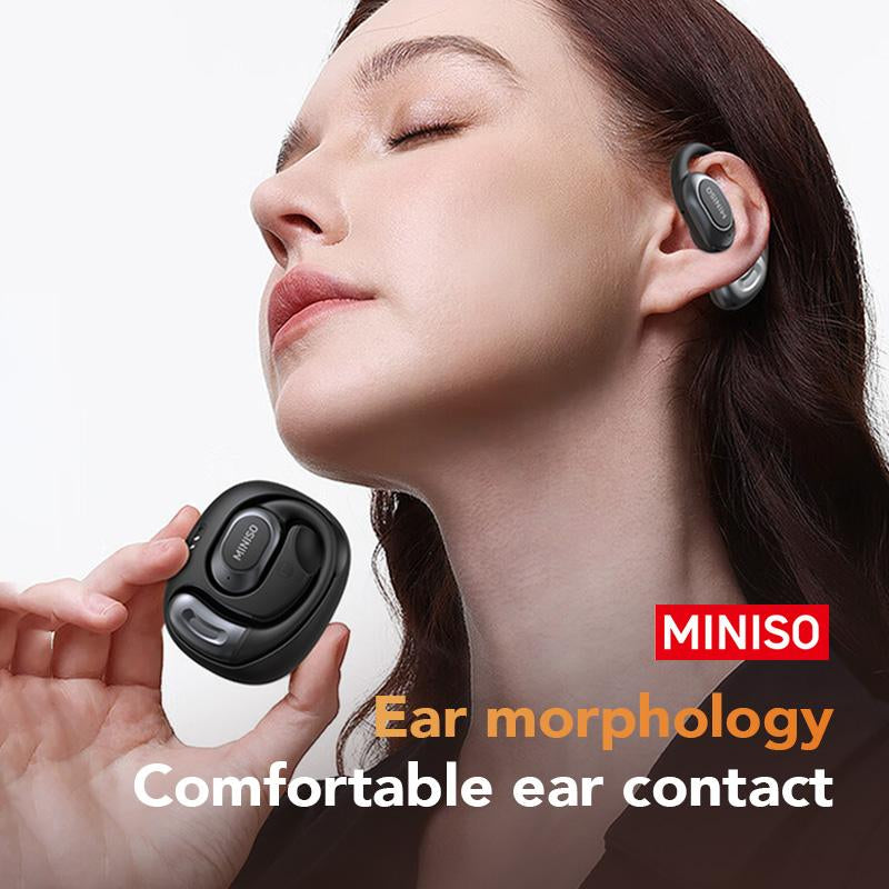 MINISO MS156 Open Ear True Wireless Headphones Long Battery Life Wireless Earhooks Headset, Hifi Stereo Sound Wireless Headphones