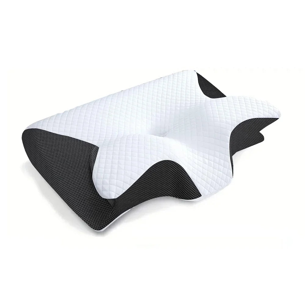Butterfly Shaped Memory Foam Neck Pillow for Optimal Cervical Support and Comfort